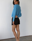 Poppy Cardigan - Capri Blue
