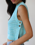 Robin Vest - Capri Blue