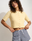 Rose Cardigan - Lemonade