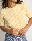 Rose Cardigan - Lemonade