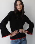 Rue RIb Turtleneck - Black