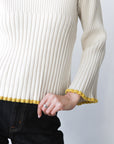 Rue Rib Turtleneck - Creme