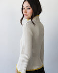 Rue Rib Turtleneck - Creme