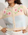 Teagan Cardigan - Blue Multi