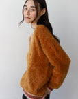 Tina V-Neck Pullover - Bronze