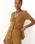 Tula Knit Cardi - Bronze