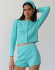 Valerie Cardigan - Capri Blue