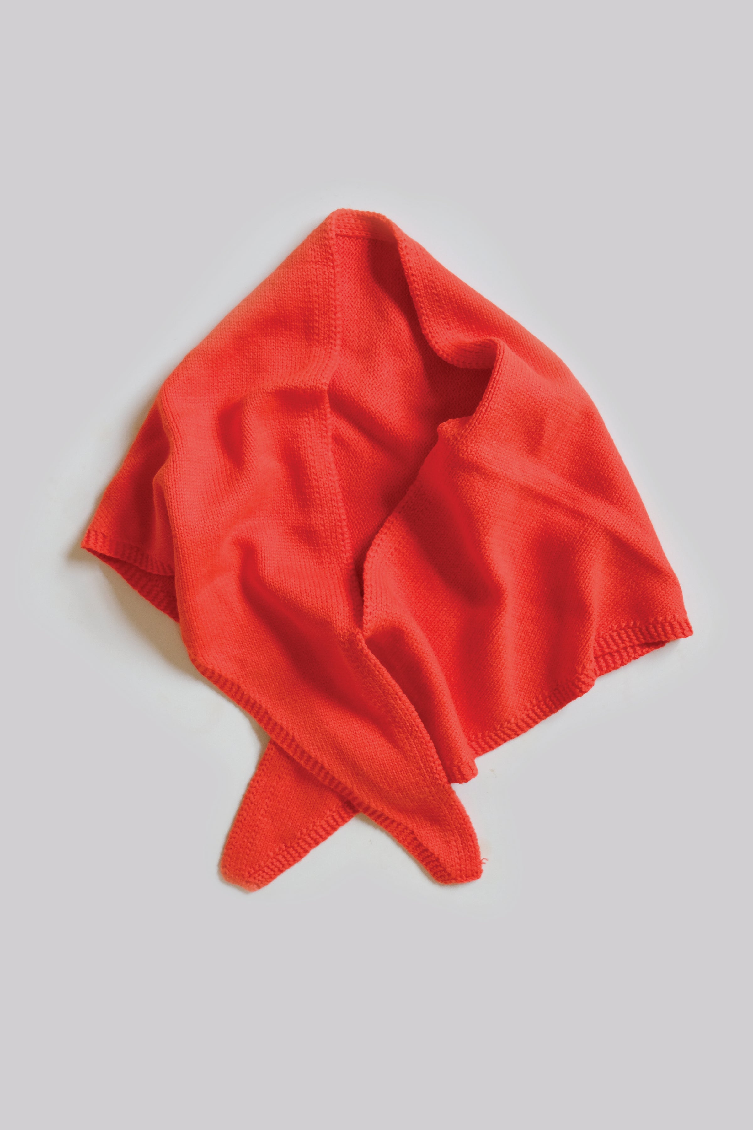 Handkerchief Scarf - Red Orange – Callahan Knitwear