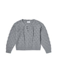 Mona Eyelet Pullover - Heather Grey