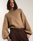 Bellamy Crop Pullover - Raw Umber