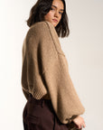 Bellamy Crop Pullover - Raw Umber