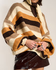 Bellamy Pullover - Raw Umber Stripe