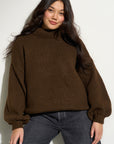 Bellamy Chunky Knit Pullover - Espresso