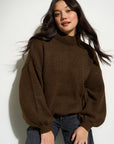 Bellamy Chunky Knit Pullover - Espresso