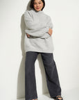 Bellamy Chunky Knit Pullover - Heather Grey