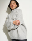 Bellamy Chunky Knit Pullover - Heather Grey