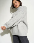 Bellamy Chunky Knit Pullover - Heather Grey