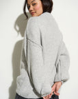 Bellamy Chunky Knit Pullover - Heather Grey