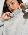 Bellamy Chunky Knit Pullover - Heather Grey