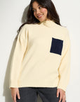 Bradley Oversized Turtleneck - Creme