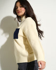 Bradley Oversized Turtleneck - Creme