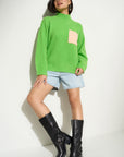 Bradley Oversized Turtleneck - Green