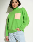 Bradley Oversized Turtleneck - Green