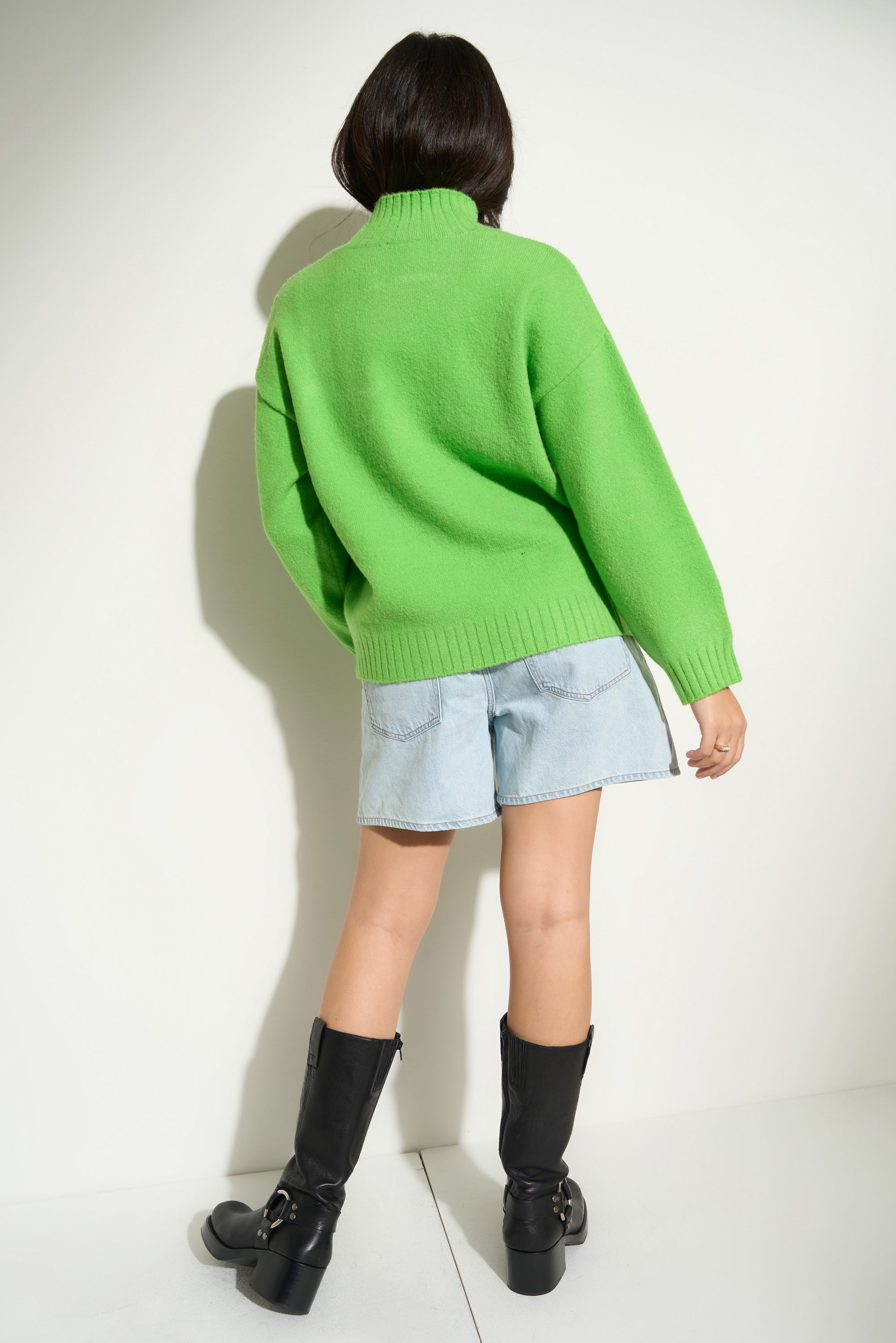 Bradley Oversized Turtleneck - Green