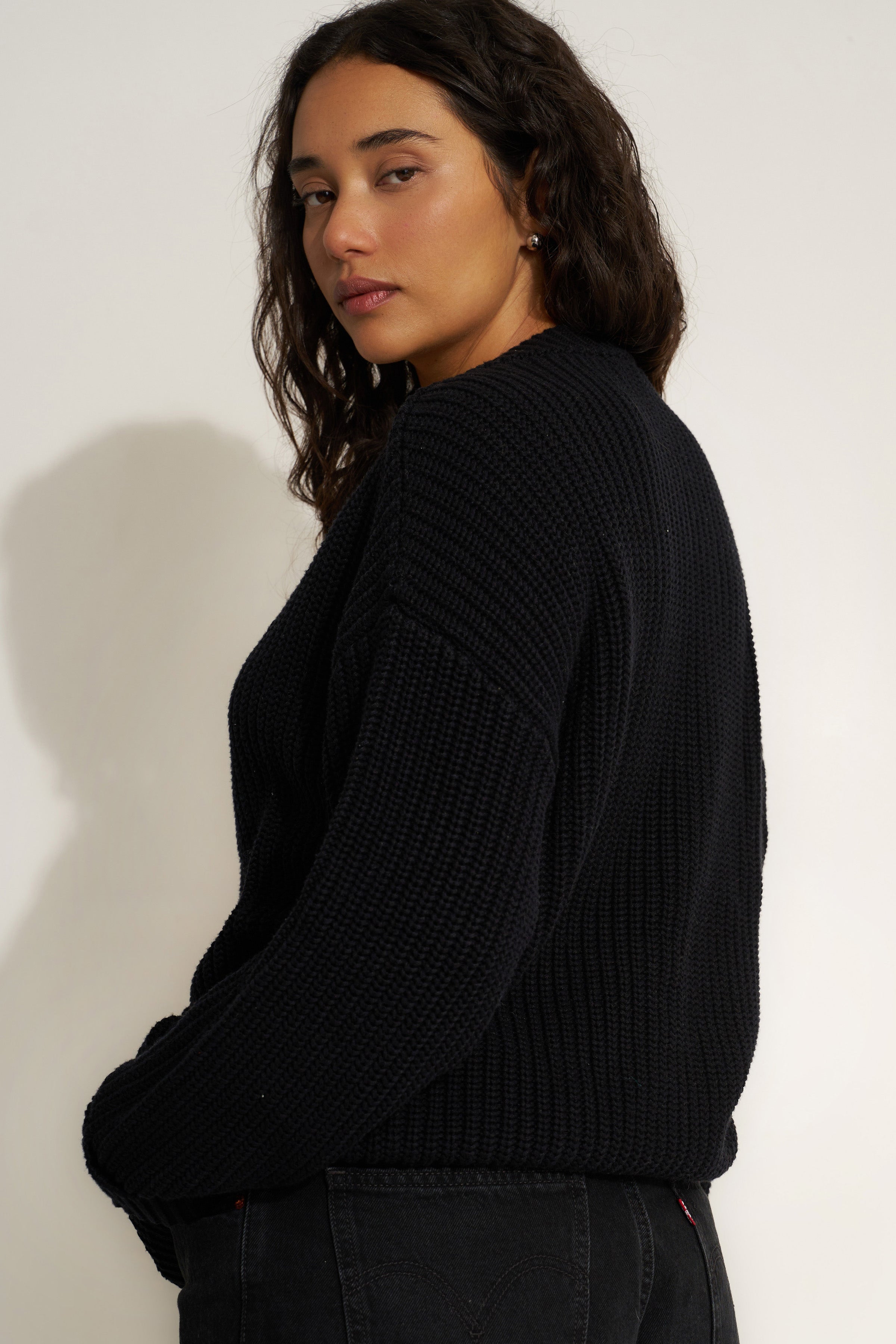 The Cardigan - Black – Callahan Knitwear