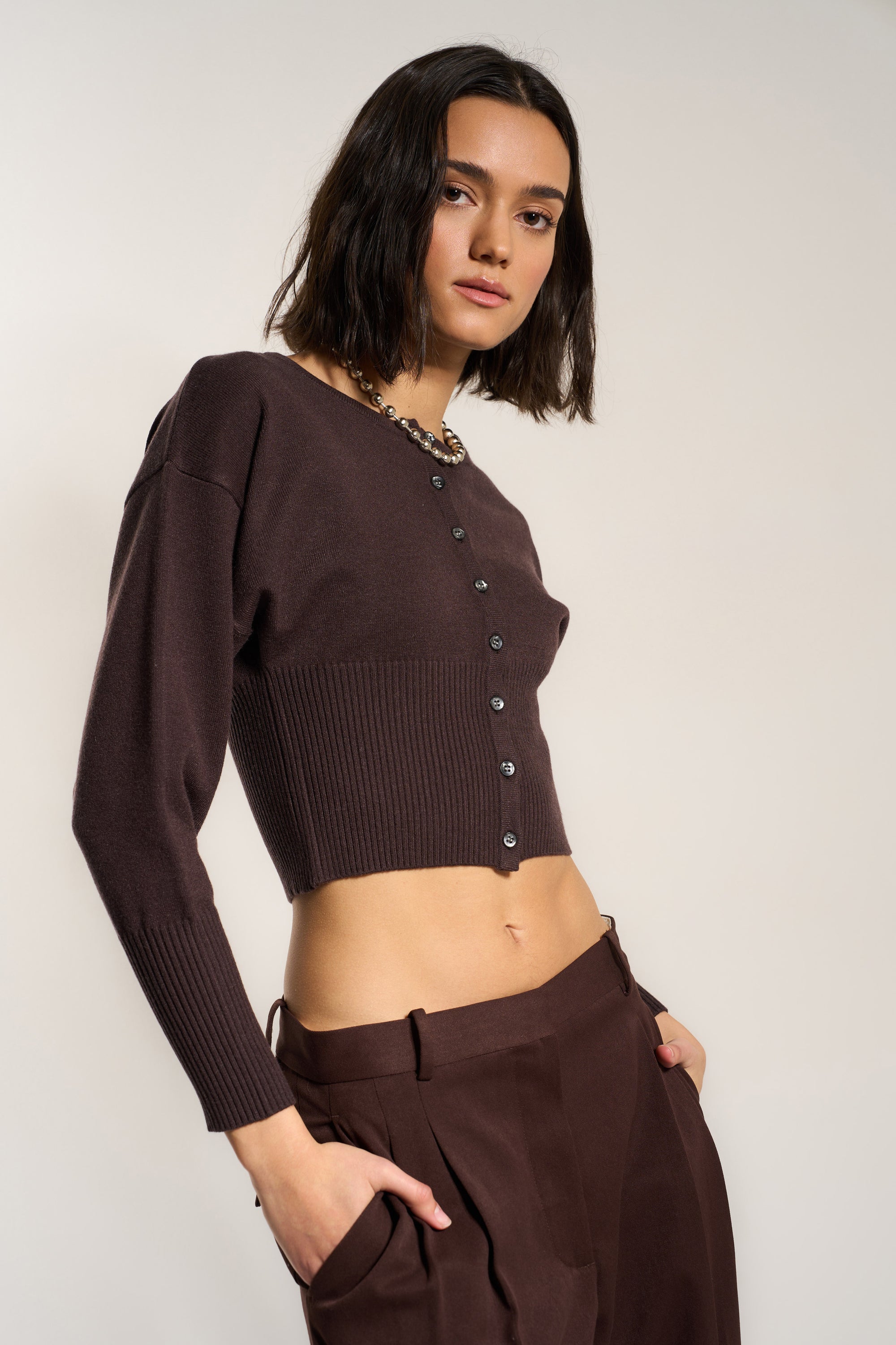 Casey Cardigan - Chocolate