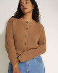 The Cropped Cardi - Camel