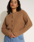 The Cropped Cardi - Camel