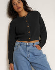 The Crop Cardi - Black