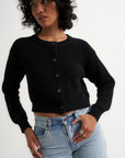 The Crop Cardi - Black