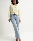The Crop Cardi - Creme