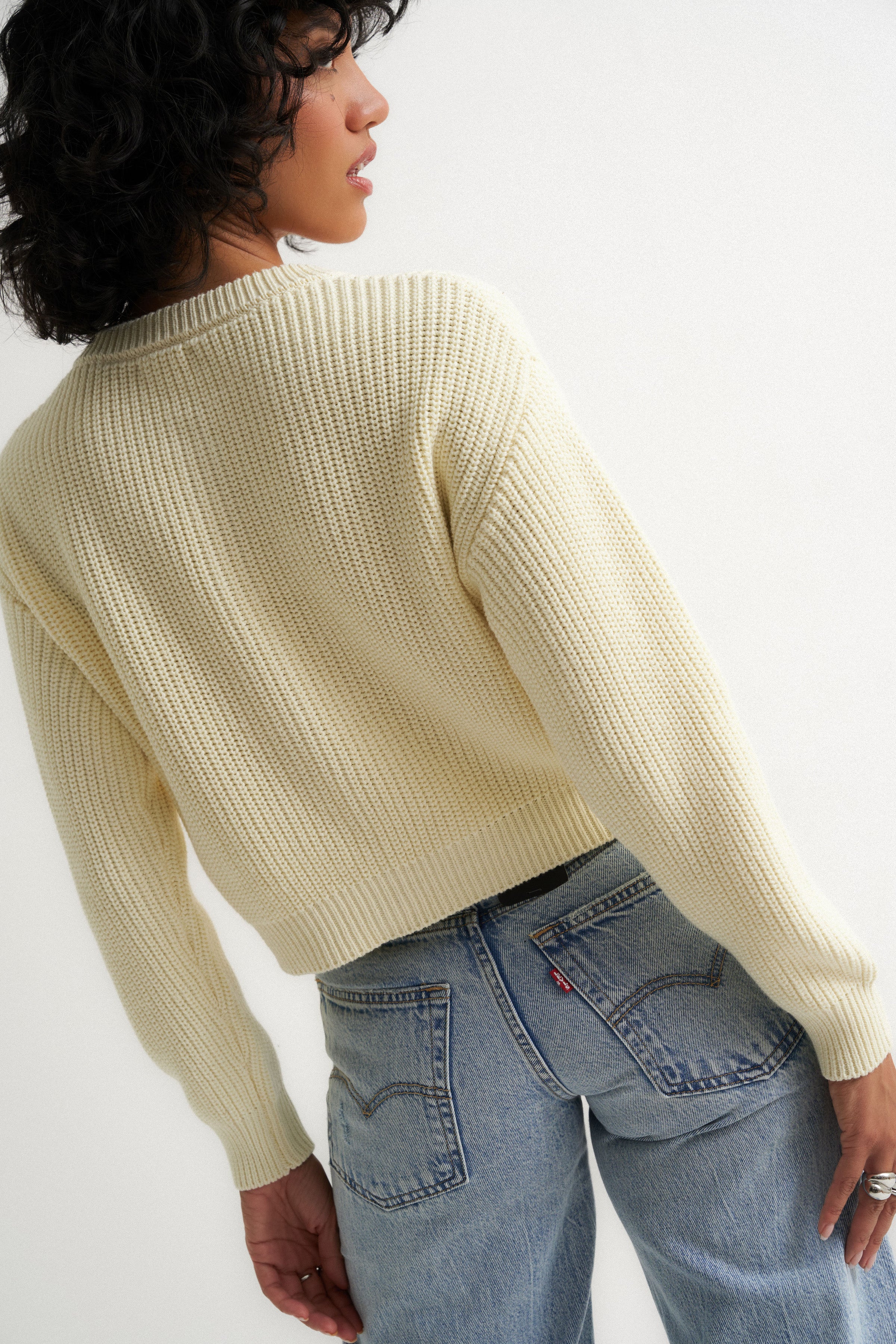The Crop Cardi - Creme – Callahan Knitwear