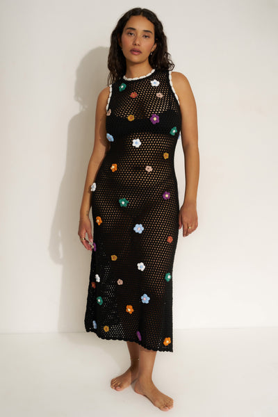 flowy black maxi dress Lucky Maxi Dress