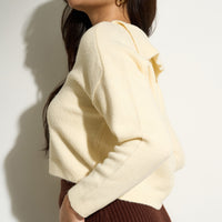 Camille Knit Pullover - Creme