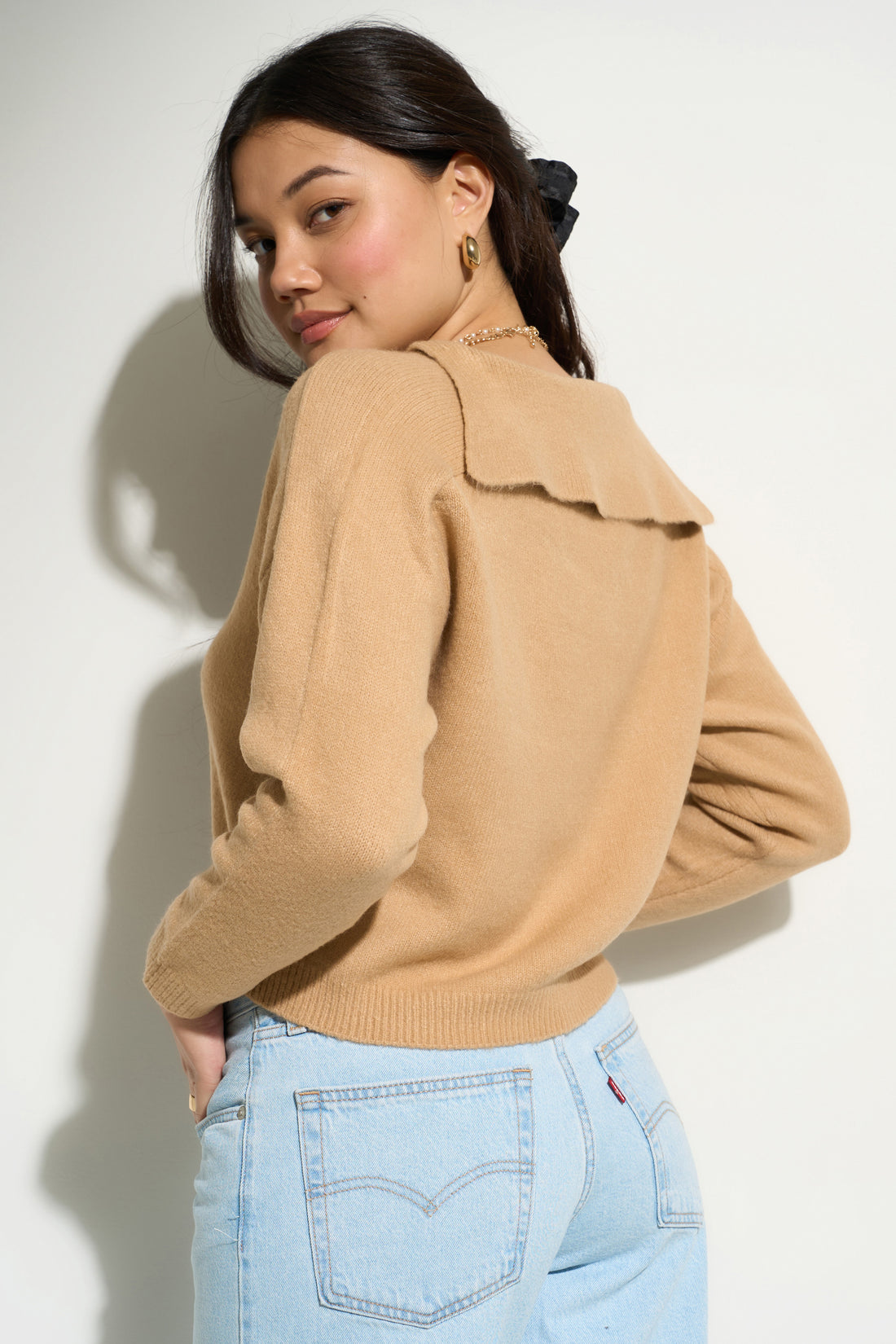 Camille Knit Pullover - Camel