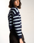 Fiona Cardigan - Sky Stripe