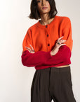 Fiona Cardigan - Red Orange