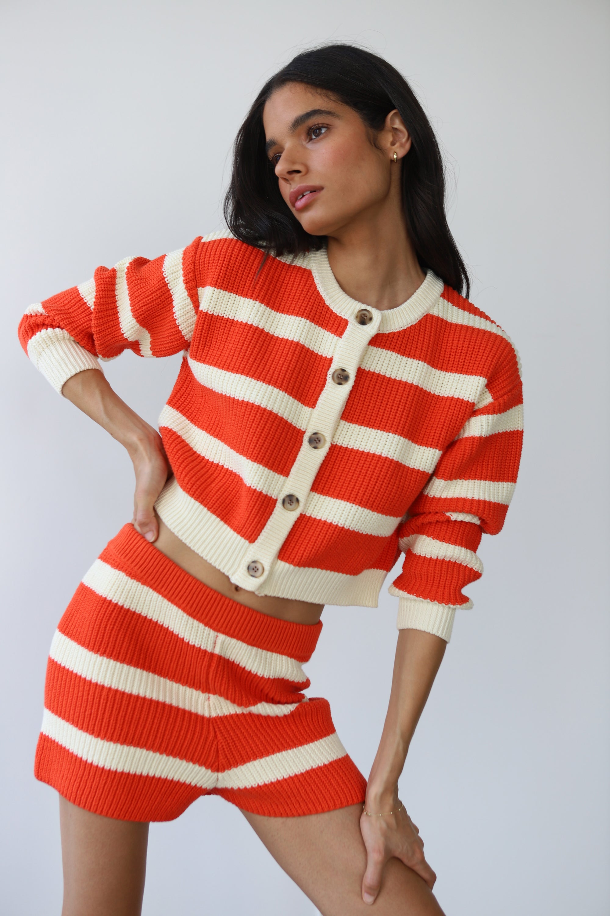 Fiona Set - Poppy Stripe