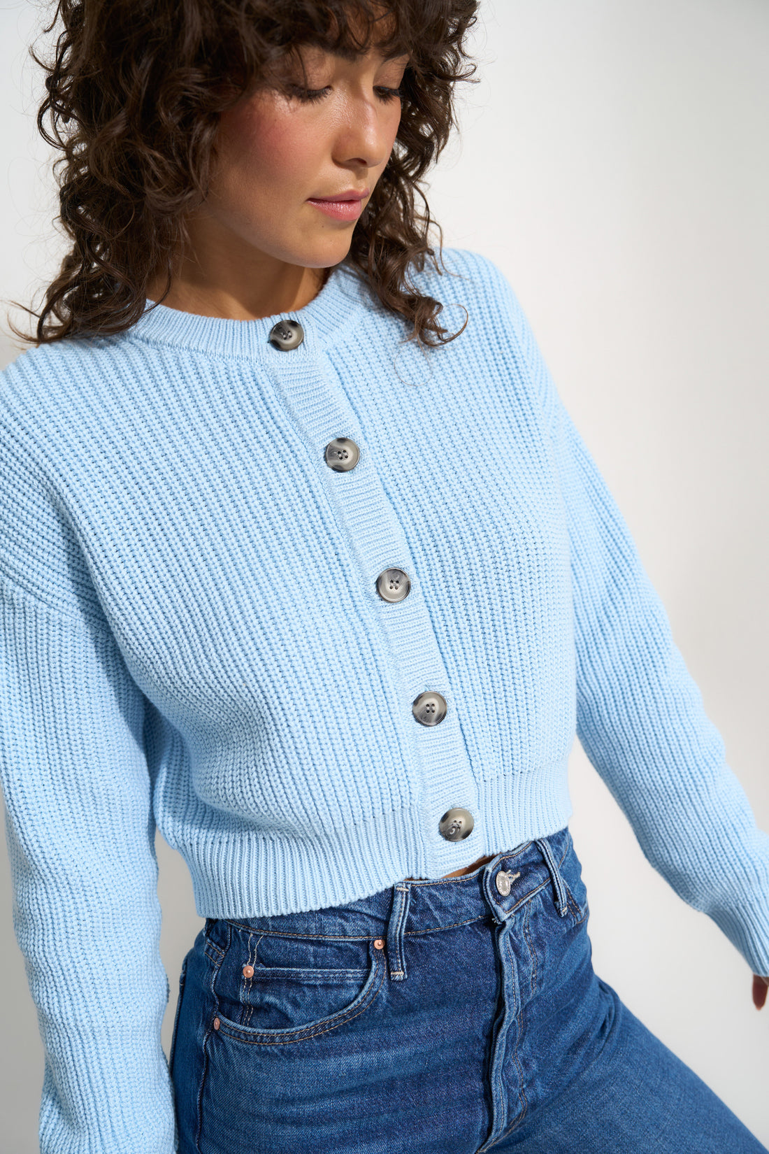 Fiona Cardigan - Baby Blue