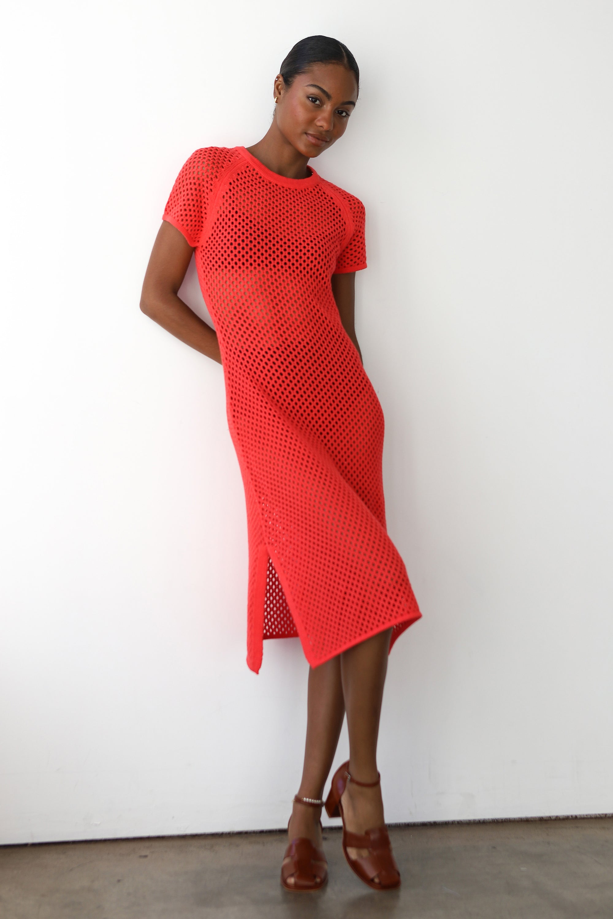 Francisca Crochet Midi Dress