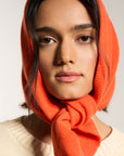 Handkerchief  Scarf - Red Orange