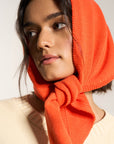 Handkerchief  Scarf - Red Orange