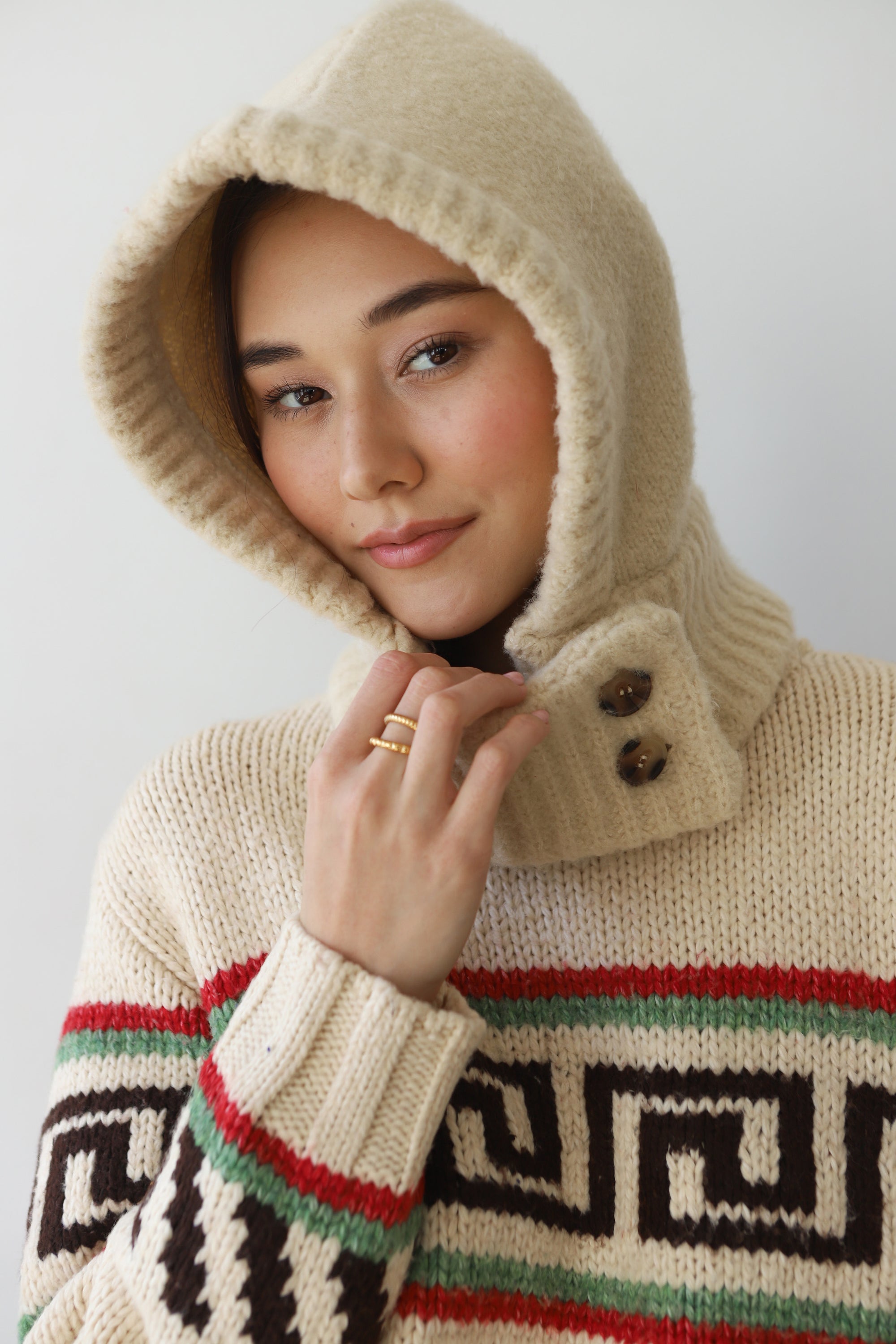 Hoodie Hat - Creme