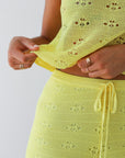 Eden Crochet Bermuda - Banana