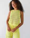 Eden Crochet Bermuda - Banana