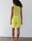 Eden Crochet Bermuda - Banana
